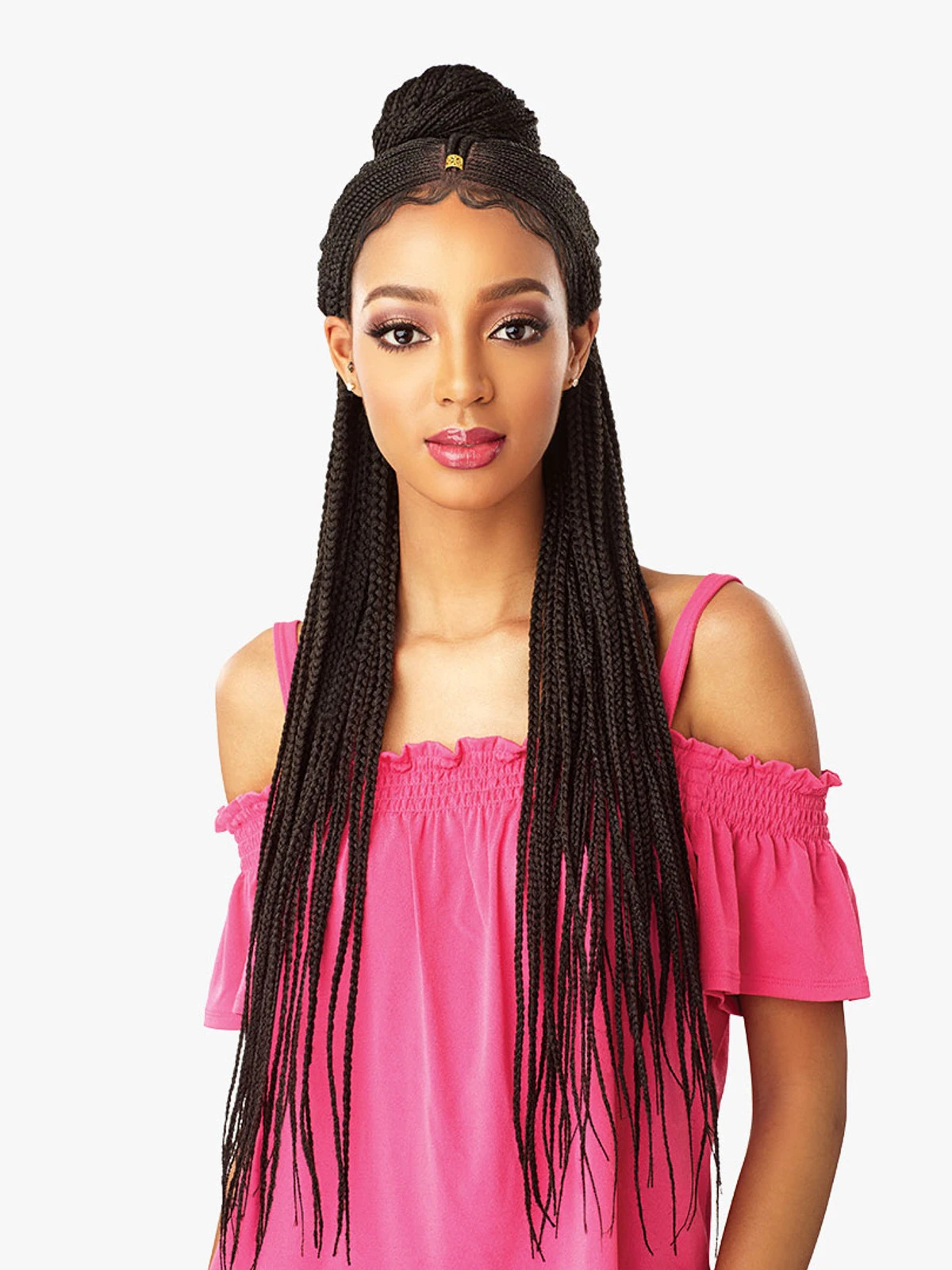 SENSATIONNEL Cloud 9 Hand Braided 13X5 Part Swiss Lace Wig - FULANI CORNROW 2 SENSATIONNEL Cloud 9 Hand Braided 13X5 Part Swiss Lace Wig - FULANI CORNROW - Image 2