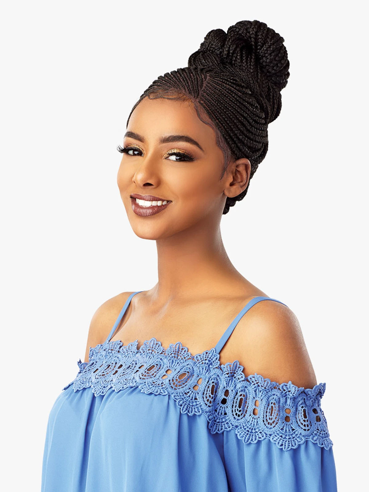 SENSATIONNEL Cloud 9 Swiss Lace Wig - 13X5 Side Part Cornrow 2 SENSATIONNEL Cloud 9 Swiss Lace Wig - 13X5 Side Part Cornrow - Image 2