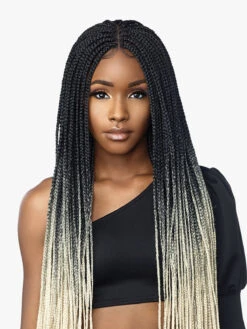 SENSATIONNEL Cloud 9 4X4 PART SWISS LACE Wig - BOX BRAID 50