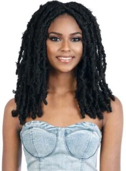 Motown Tress 2X BUTTERFLY FAUX LOCS Crochet Braid 12