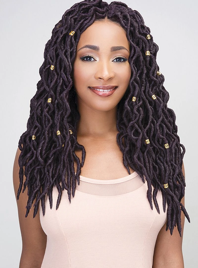 JANET COLLECTION 2X MAMBO WAVE FAUX LOCS (10,12,14,16 Inches) 1 JANET COLLECTION 2X MAMBO WAVE FAUX LOCS (10,12,14,16 Inches)
