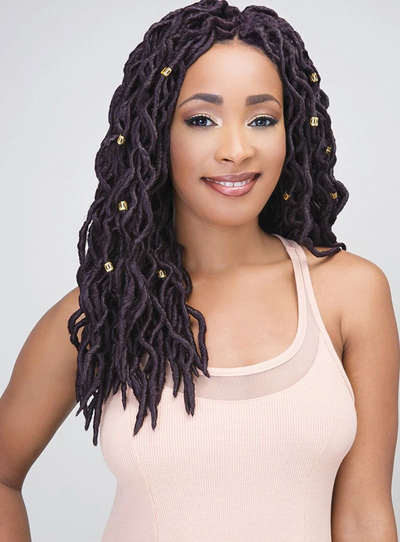 JANET COLLECTION 2X MAMBO WAVE FAUX LOCS (10,12,14,16 Inches) 2 JANET COLLECTION 2X MAMBO WAVE FAUX LOCS (10,12,14,16 Inches) - Image 2