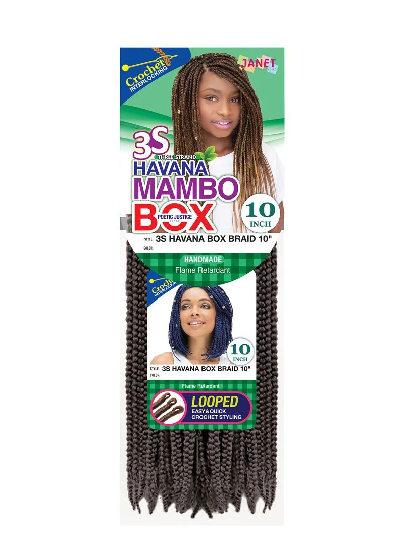 JANET COLLECTION 3S HAVANA BOX BRAID (10, 12, 14, 18, 24 Inches) 8 JANET COLLECTION 3S HAVANA BOX BRAID (10, 12, 14, 18, 24 Inches) - Image 8