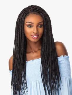 SENSATIONNEL Cloud 9 4X4 PART SWISS LACE Wig - BOX BRAID LARGE