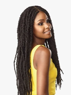 SENSATIONNEL Cloud 9 Synthetic Swiss 100% Hand-Braided Lace Wig - BUTTERFLY LOCS 30 -Aveda Store 4x4 ButterflyLocs30 03 74143.1627934839