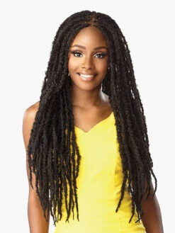 SENSATIONNEL Cloud 9 Synthetic Swiss 100% Hand-Braided Lace Wig - BUTTERFLY LOCS 30 -Aveda Store 4x4 ButterflyLocs30 04 80729.1627934839