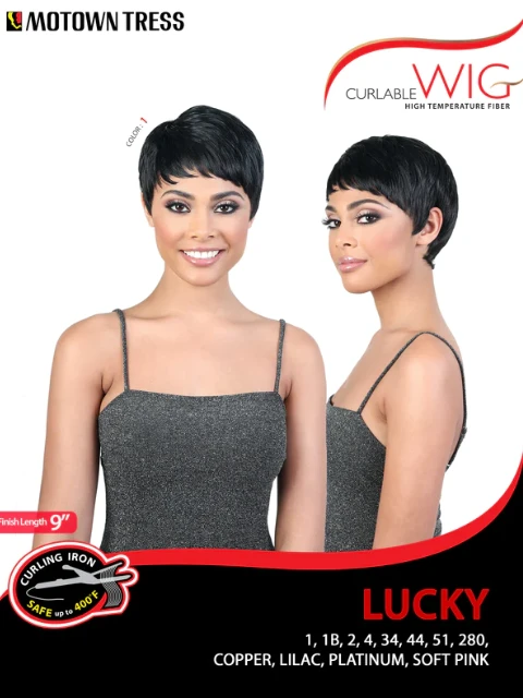 Motown Tress Curlable Premium Synthetic Wig - LUCKY 5 Motown Tress Curlable Premium Synthetic Wig - LUCKY - Image 5