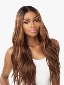 SENSATIONNEL Butta Lace Human Hair Blend HD Lace Front Wig - LOOSE BEACH WAVE 28"