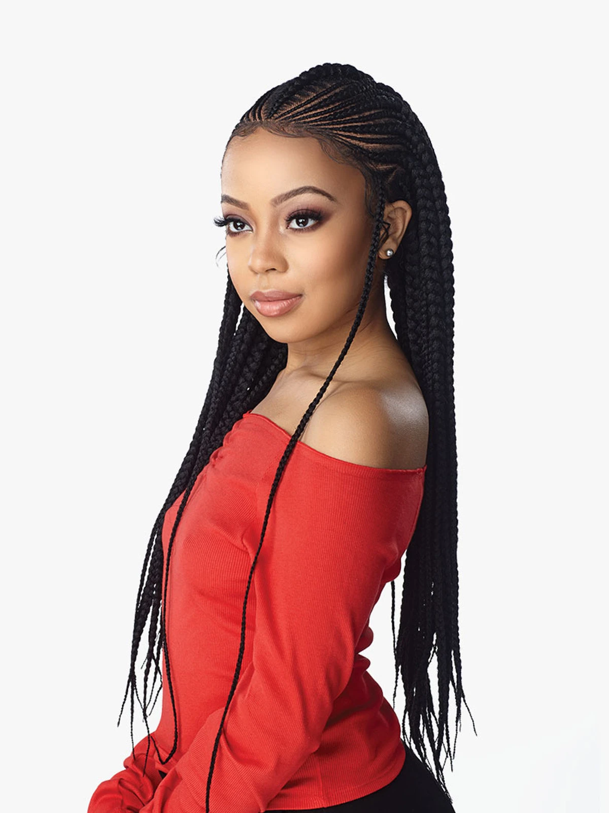 SENSATIONNEL Cloud 9 13x7 Swiss Lace Parting Wig - FEED IN FULANI CORNROW 3 SENSATIONNEL Cloud 9 13x7 Swiss Lace Parting Wig - FEED IN FULANI CORNROW - Image 3