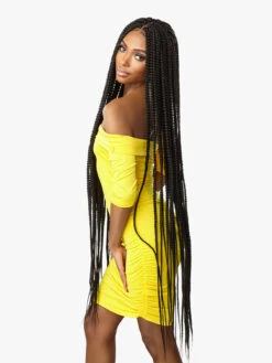 SENSATIONNEL Cloud 9 4X4 Swiss Lace Wig - BOX BRAID X- LARGE 50" -Aveda Store C9 4x4 Braided BoxBraidXL50 03 91879.1668886472