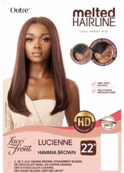 OUTRE Synthetic Melted Hairline Lace Front Wig - LUCIENNE -Aveda Store HT QL Melted Hairline Lucienne 23492.1660671902