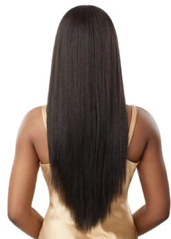 OUTRE Synthetic 5”x5” Lace Closure Wig - HHB-YAKI STRAIGHT 26" -Aveda Store O5x5LCW Yaki Straight 26 1B Back 00182.1681764309