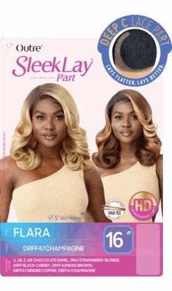 OUTRE SleekLay Synthetic Part Lace Front Wig - FLARA -Aveda Store PKG QLSLCFLA Flara HT 12919.1668457090