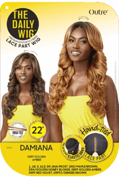 OUTRE The Daily Wig Synthetic Lace Part Wig - DAMIANA -Aveda Store PKG QPDDAM Damiana HT 17704.1640206690