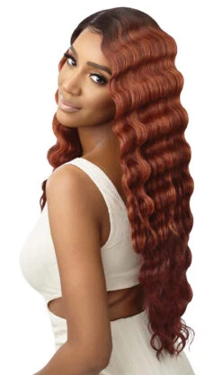 OUTRE Colorbomb Synthetic Lace Front Wig - KIANDA -Aveda Store QLCB Kianda DRSD Sienna Copper Sub A 07894.1649703531