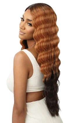 OUTRE Colorbomb Synthetic Lace Front Wig - KIANDA -Aveda Store QLCB Kianda DRSD Sunfire Night Left 47231.1649703532