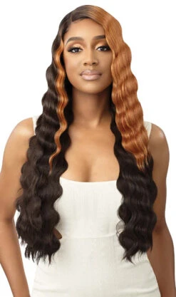 OUTRE Colorbomb Synthetic Lace Front Wig - KIANDA -Aveda Store QLCB Kianda DRSD Sunfire Night Main 82549.1649703531
