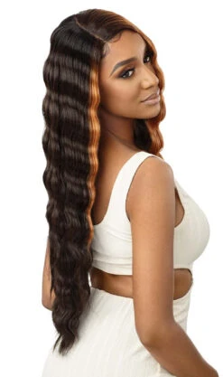 OUTRE Colorbomb Synthetic Lace Front Wig - KIANDA -Aveda Store QLCB Kianda DRSD Sunfire Night Right 95347.1649703531