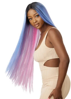 OUTRE Colorbomb Synthetic Lace Front Wig - Kimisha -Aveda Store QLCB Kimisha DR UL Fairy Floss Sub D 39536.1682371473