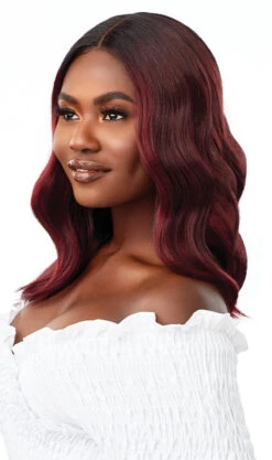 OUTRE Synthetic EveryWear HD Lace Front Wig - EVERY8 -Aveda Store QLEWE8 Every8 DRFF425 99J Left 57280.1626126788