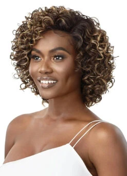 OUTRE Synthetic EveryWear HD Lace Front Wig - EVERY 24 -Aveda Store QLEWE Every24 DR Java Frost Left 92987.1675966324