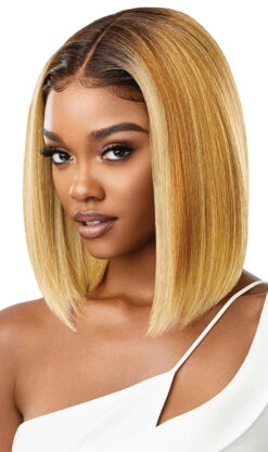 OUTRE Melted Hairline Synthetic HD Lace Front Wig - ISABELLA -Aveda Store QLMHISA Isabella DR4 BL Golden Honey Sub A 77183.1628545707