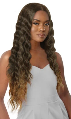OUTRE Synthetic Crimp Wave HD Transparent Lace Front Wig - ODESSA