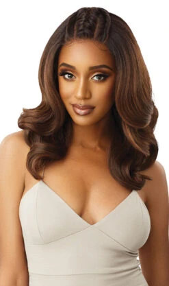 OUTRE Perfect Hairline 13 X 6 HD Frontal Lace Wig - JULIANNE -Aveda Store QLPHLJUL Julianne DR2 Chocolate Swirl Sub B 00751.1628106444