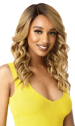 OUTRE The Daily Wig Synthetic Lace Part Wig - KIMBRA -Aveda Store QPDKIM Kimbra DR Caramel Sub B 13974.1628205225