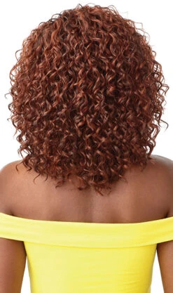 OUTRE Converti Cap Premium Synthetic Wig - TROPICAL TENDRILS -Aveda Store QVOTR Tropical Tendrils DR2 Ginger Brown Back 13967.1628546095