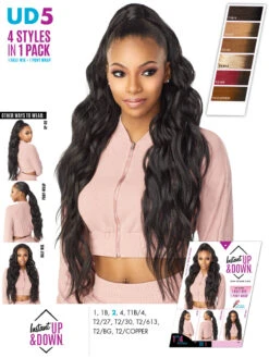 SENSATIONNEL Instant Up & Down Half Wig & Pony Wrap 005 -Aveda Store UD5 51794.1626391497