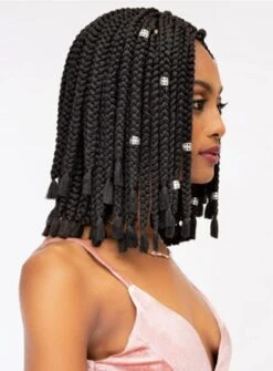 Janet Collection Nala Tress BOX BRAID BLUNT CUT Crochet Braid 12 (BBB12) -Aveda Store blunt3 761 detail
