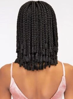 Janet Collection Nala Tress BOX BRAID BLUNT CUT Crochet Braid 12 (BBB12) -Aveda Store blunt5 2342 detail