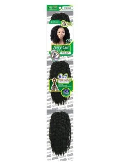 Beshe Pre-Looped 3X JERRY CURL Crochet Braid 18 CJC.3X10
