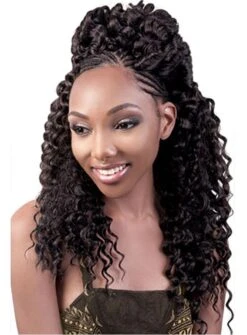 Beshe Locking Loop 3X DEEP WAVE Crochet Braid 12