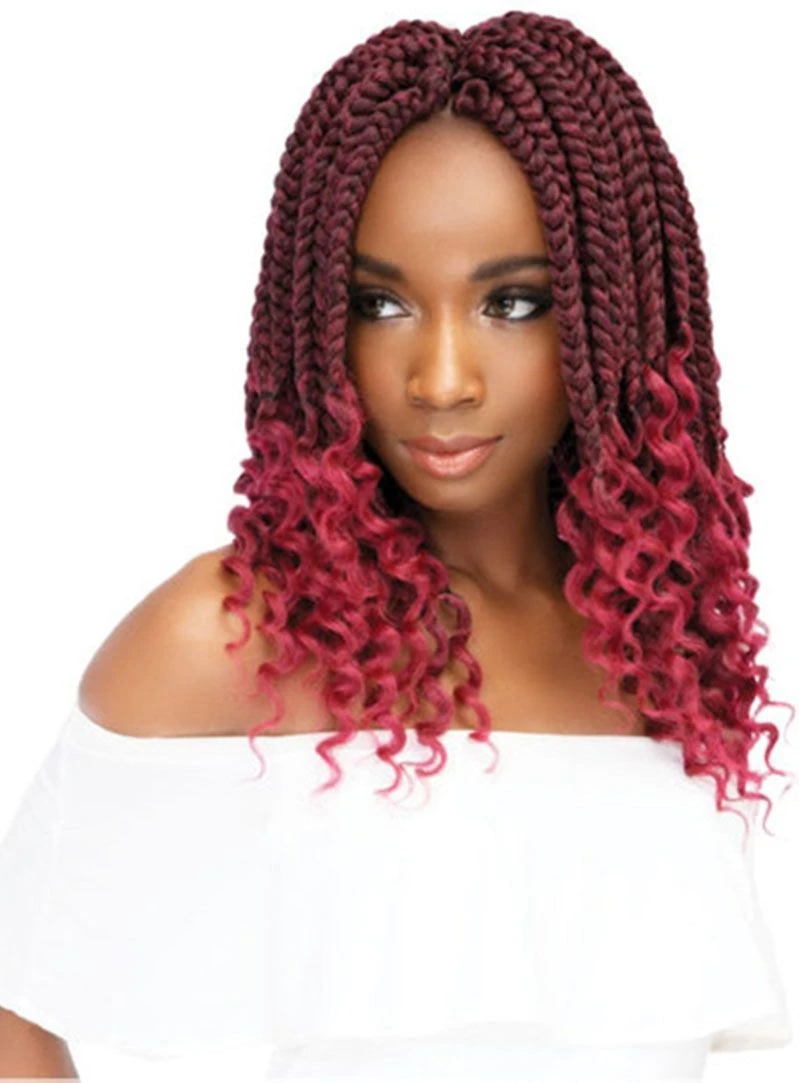 JANET COLLECTION NALA TRESS BOX BRAID CURLY FINISH CROCHET BRAID 12 (BBC12) 2 JANET COLLECTION NALA TRESS BOX BRAID CURLY FINISH CROCHET BRAID 12 (BBC12) - Image 2
