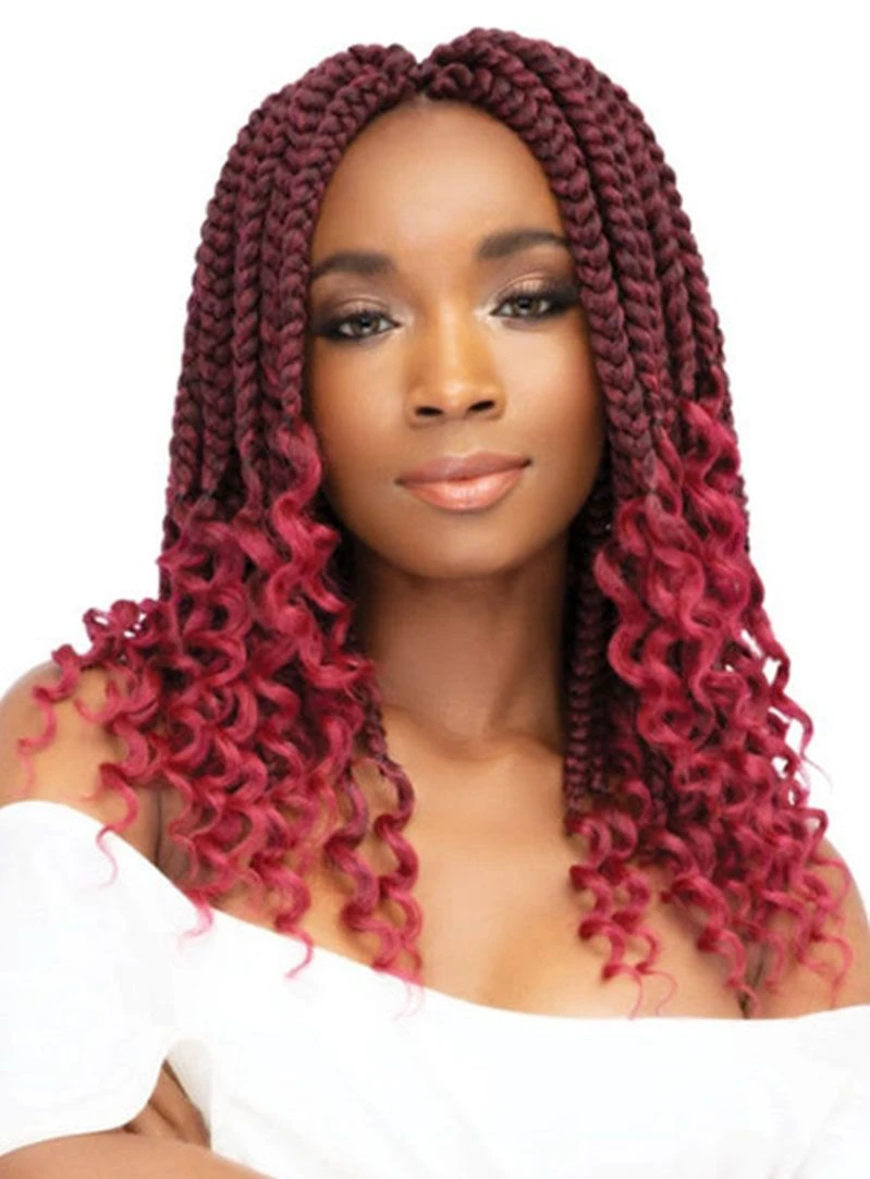 JANET COLLECTION NALA TRESS BOX BRAID CURLY FINISH CROCHET BRAID 12 (BBC12) 1 JANET COLLECTION NALA TRESS BOX BRAID CURLY FINISH CROCHET BRAID 12 (BBC12)