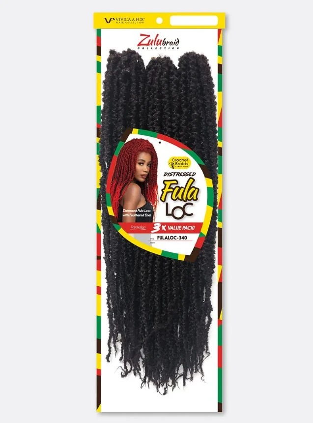 Vivica A Fox Zulu Braid 3x Distressed Fula Locs Crochet Braids - FULALOC-340 4 Vivica A Fox Zulu Braid 3x Distressed Fula Locs Crochet Braids - FULALOC-340 - Image 4