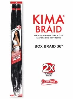Harlem 125 Kima 2X BOX BRAID 36 Crochet Braid -Aveda Store kbo365m