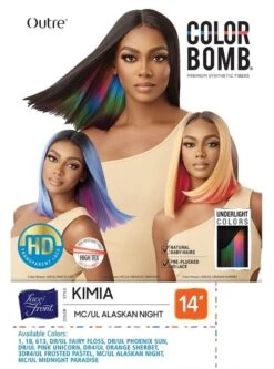 Outre Color Bomb Premium Synthetic Lace Front Wig - KIMIA -Aveda Store kimia11m