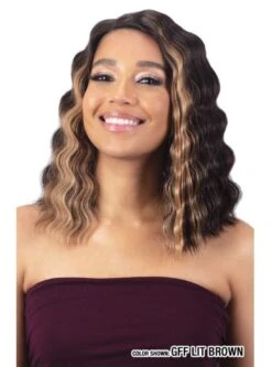 Model Model HD Lace To Lace Part Lace Front Wig - DEFINED CRIMP CURL -Aveda Store l5lcc2m