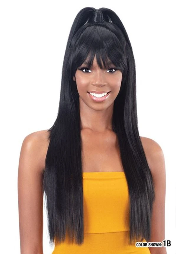 Model Model Premium Synthetic Half Up HD Lace Wig - 2 Model Model Premium Synthetic Half Up HD Lace Wig - - Image 2