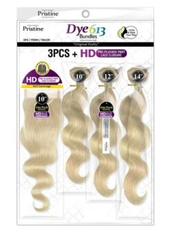Mane Concept Pristine BODY WAVE Weave 3PCS With HD Pre-plucked Part Lace Closure 7 Mane Concept Pristine BODY WAVE Weave 3PCS With HD Pre-plucked Part Lace Closure -Aveda Store pdw4014m