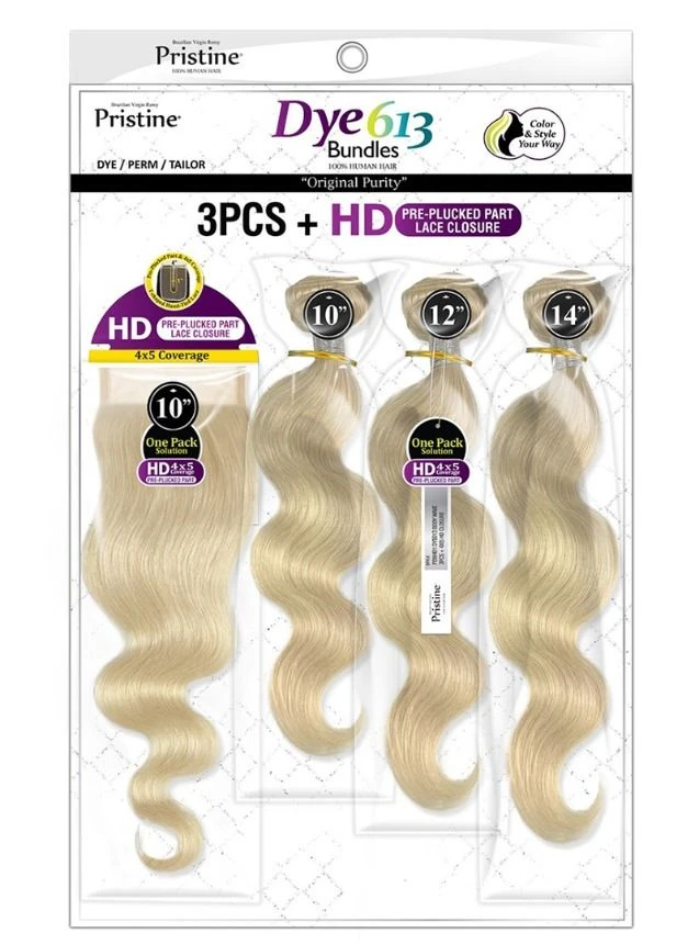 Mane Concept Pristine BODY WAVE Weave 3PCS With HD Pre-plucked Part Lace Closure 4 Mane Concept Pristine BODY WAVE Weave 3PCS With HD Pre-plucked Part Lace Closure - Image 4