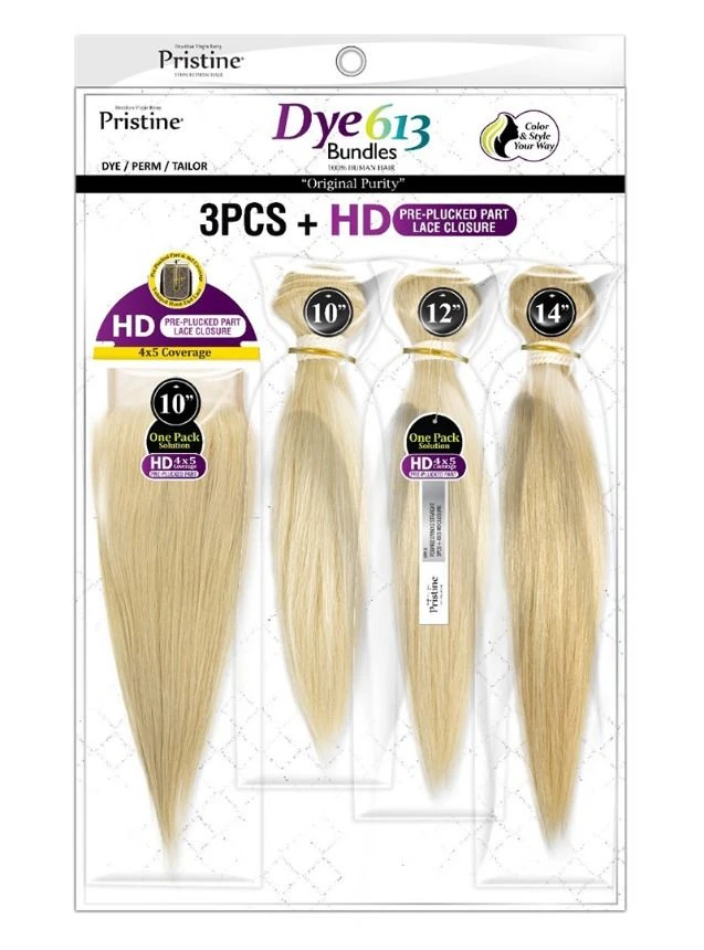 Mane Concept Pristine STRAIGHT Weave 3PCS With HD Pre-plucked Part Lace Closure 4 Mane Concept Pristine STRAIGHT Weave 3PCS With HD Pre-plucked Part Lace Closure - Image 4