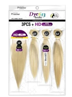 Mane Concept Pristine STRAIGHT Weave 3PCS With HD 4x5 Lace Closure -Aveda Store pdw45025m