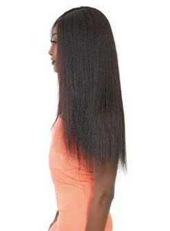 Janet Collection 100% Remy Human Hair Deep Part HD Lace Wig - PERM YAKY -Aveda Store perm yaky5