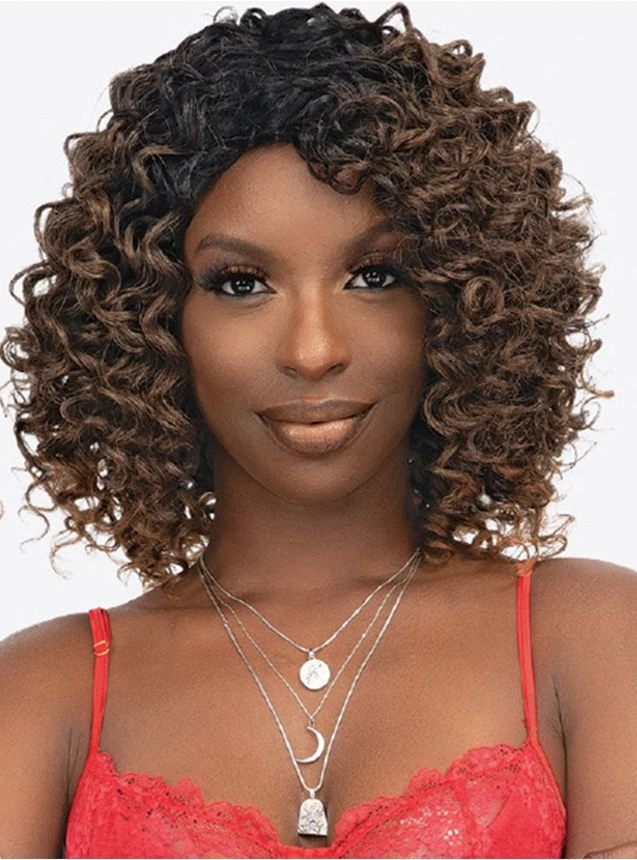 Janet Collection Natural Curly Peyton Wig 2 Janet Collection Natural Curly Peyton Wig - Image 2