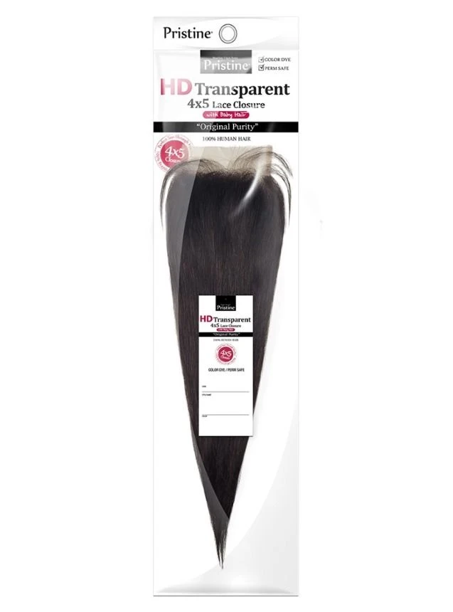 Mane Concept Pristine HD Transparent 4X5 HD Transparent Straight Closure (PTC452) 1 Mane Concept Pristine HD Transparent 4X5 HD Transparent Straight Closure (PTC452)