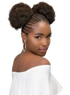 Janet Collection Noir Afro Puff 2Pcs (AFP11) -Aveda Store puff3m
